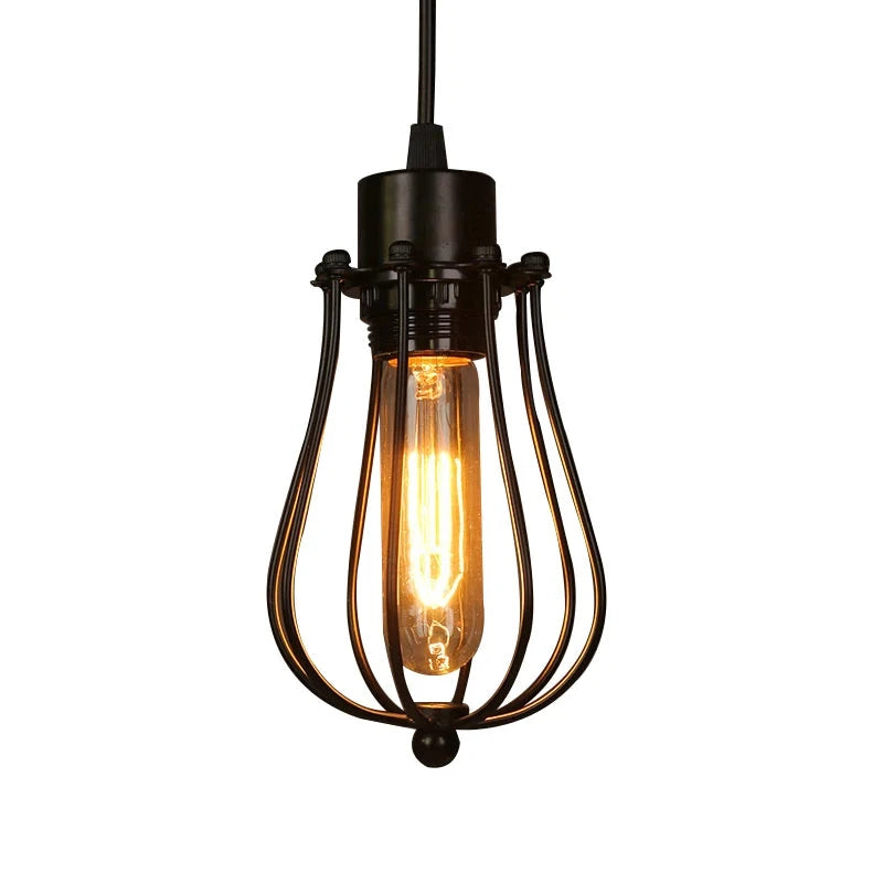 Vintage Cage Chandelier: A Masterpiece of Industrial Chic