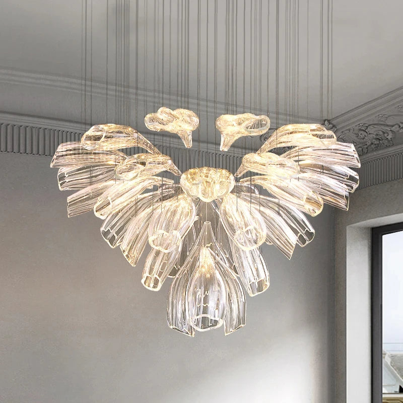 Modern Glass Chandelier - Luxury Hanging Lamp