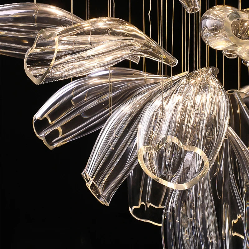 Modern Glass Chandelier - Luxury Hanging Lamp
