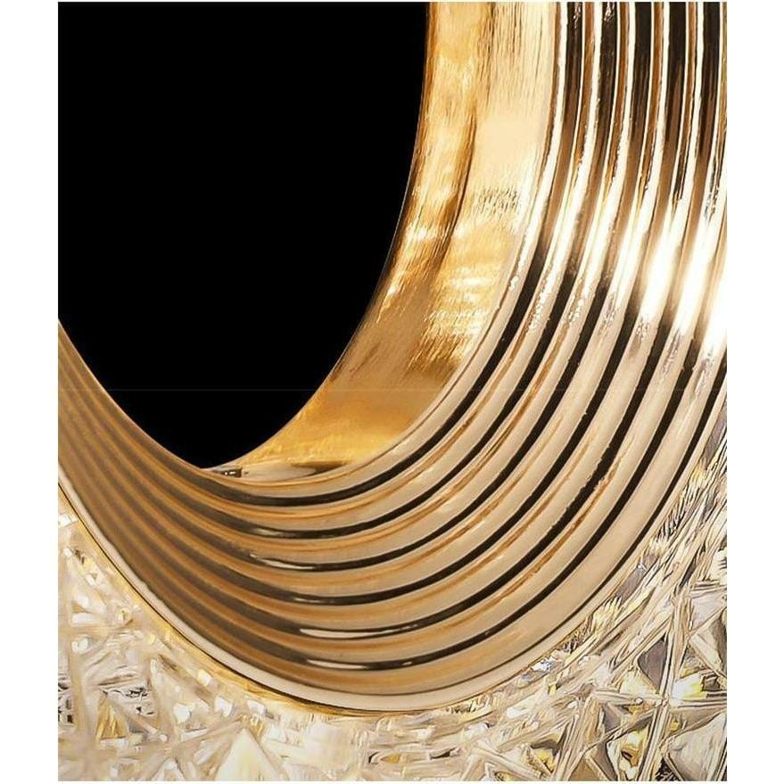 Modern Crystal Halo Pendant Light