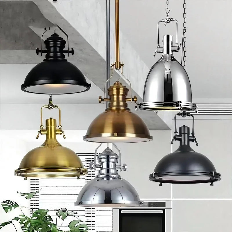 Vintage Industrial Metal Chandelier Pendant Light