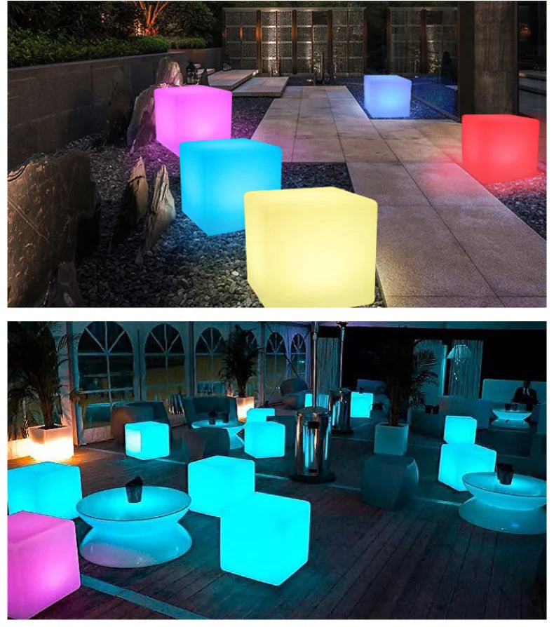 Outdoor Luminous Color Cube