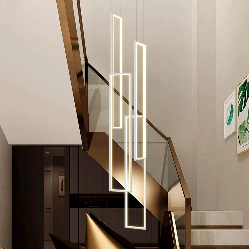 Modern Ring Stairs LED Pendant