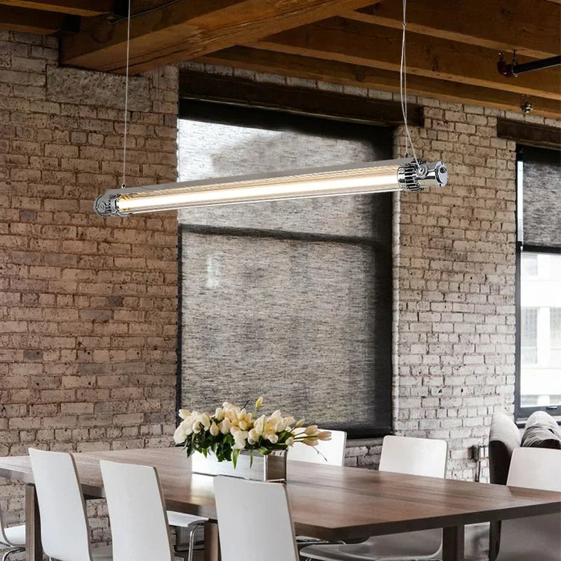 Industrial-Style Bar Chandelier