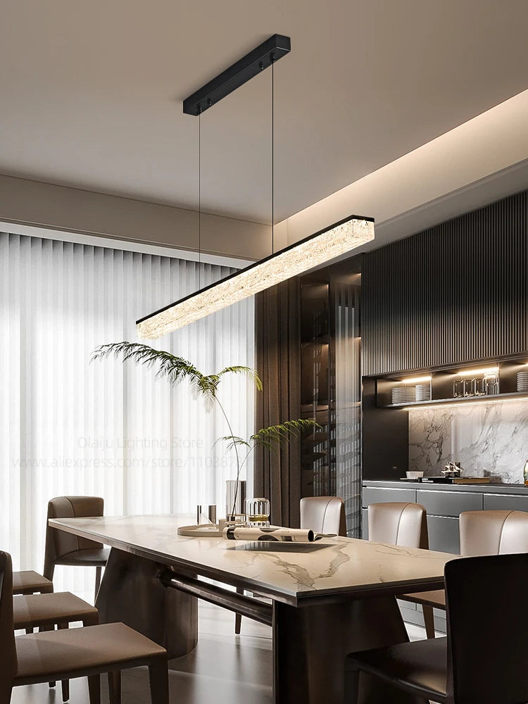 Strip Dining Room Chandelier - Nordic LED Kitchen Lamp for Indoor Lighting and Decoration