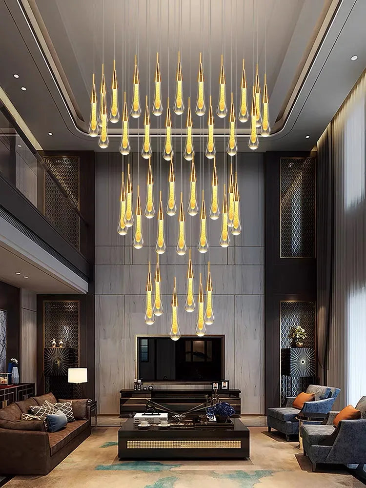 Crystal Teardrop Chandelier Pendant Light