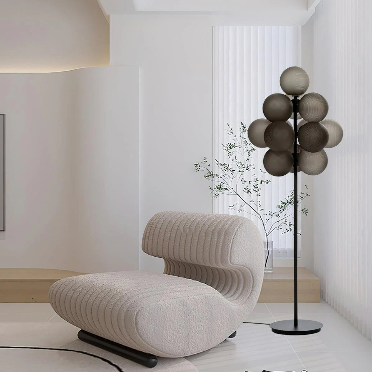 Vintage Modernism Radiance Balloon Floor Lamp by Dekoor Light