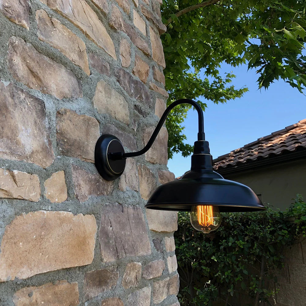 Industrial Porch Light by Ethan Parker