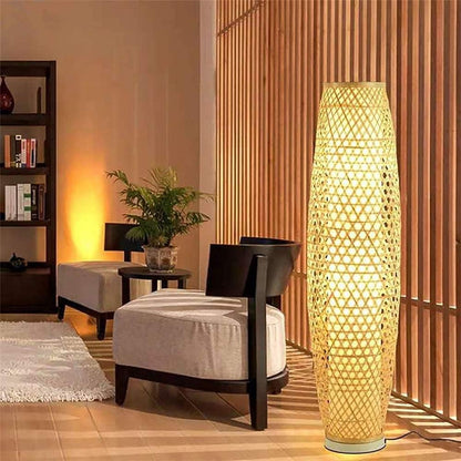 Bamboo Floor Lamp - Japanese Style