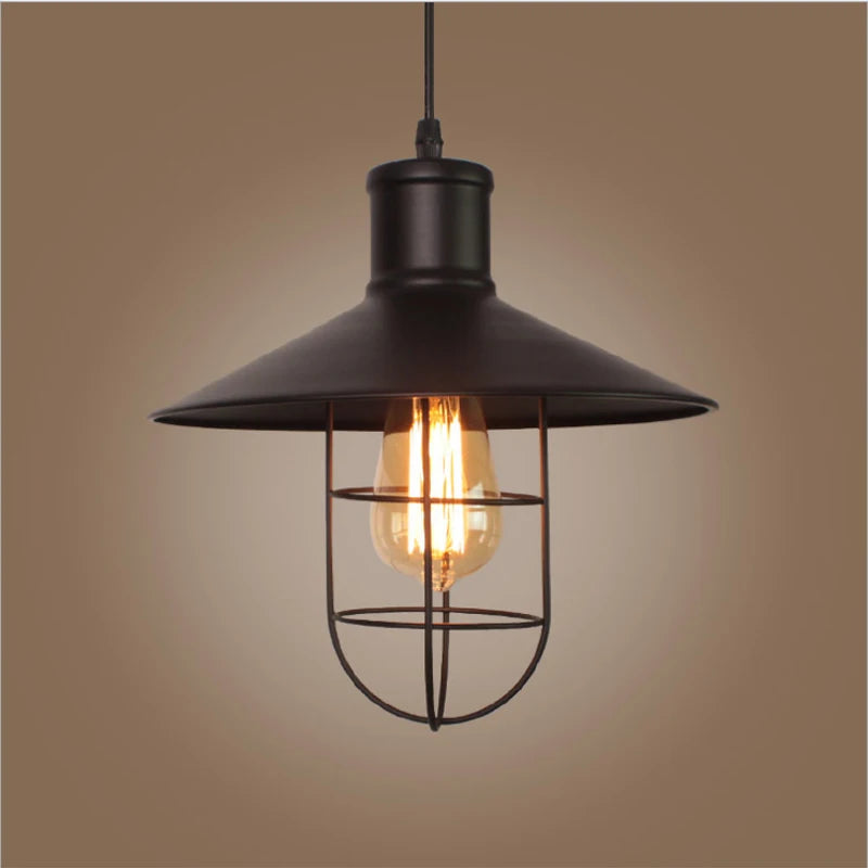 Vintage Pendant Light - Industrial Retro