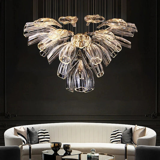 Modern Glass Chandelier - Luxury Hanging Lamp