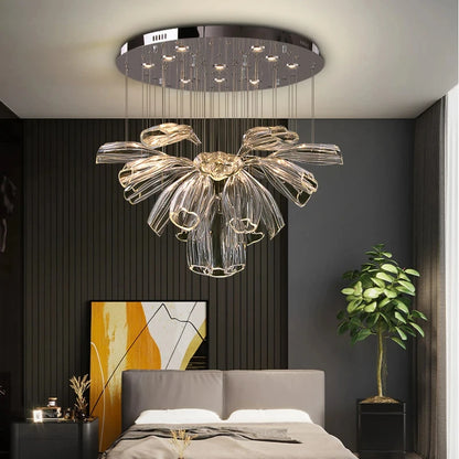 Modern Glass Chandelier - Luxury Hanging Lamp