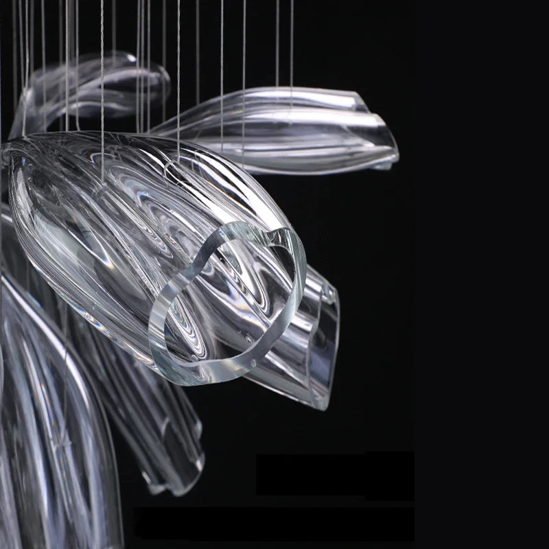 Modern Glass Chandelier - Luxury Hanging Lamp