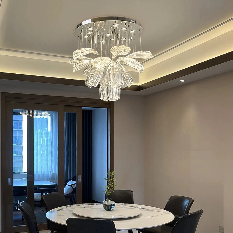 Modern Glass Chandelier - Luxury Hanging Lamp