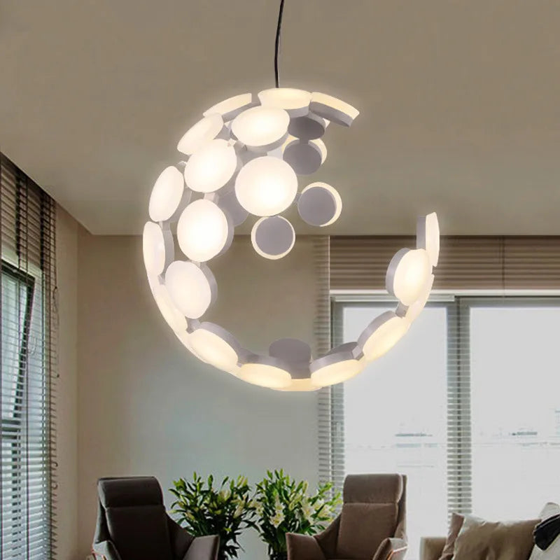 Modern Italian Designer Pendant Lamp - Creative Moon Lamp