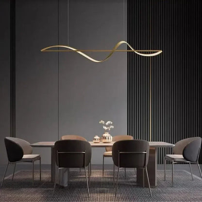 Nordic LED Pendant Light Chandelier - Adjustable Fixture for Living Room, Dining Room, and Restaurant