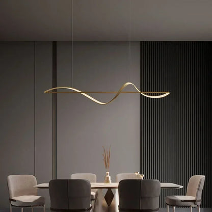 Nordic LED Pendant Light Chandelier - Adjustable Fixture for Living Room, Dining Room, and Restaurant