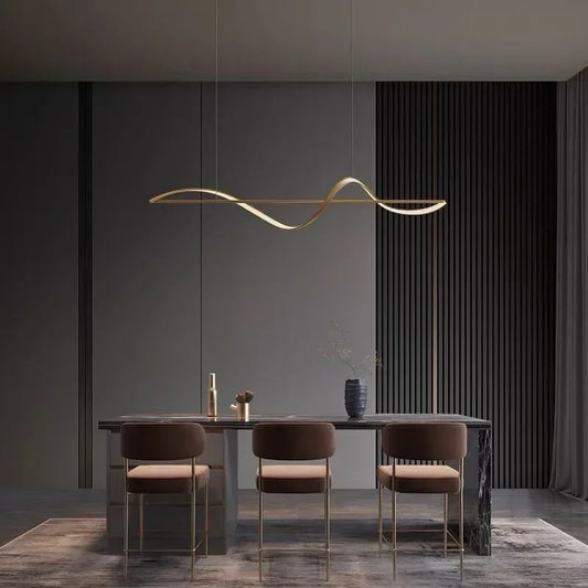 Nordic LED Pendant Light Chandelier - Adjustable Fixture for Living Room, Dining Room, and Restaurant