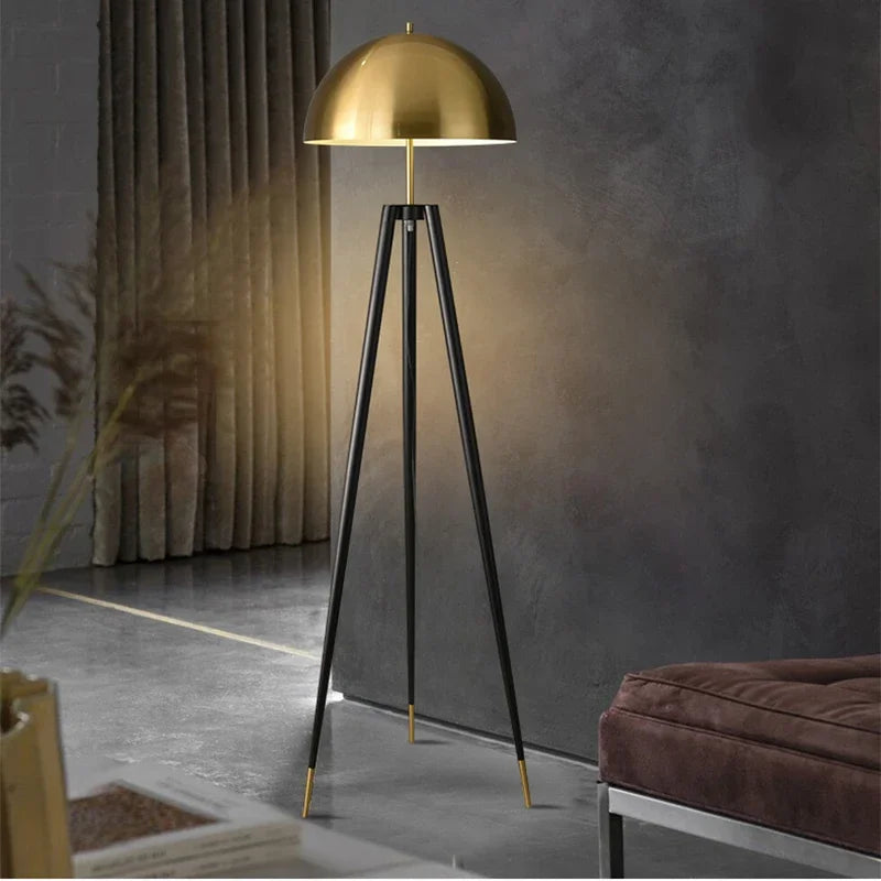 Nordic Retro Tripod Lamp - Mushroom Bedside Light