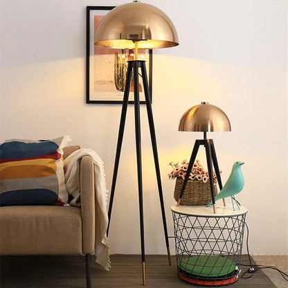 Nordic Retro Tripod Lamp - Mushroom Bedside Light