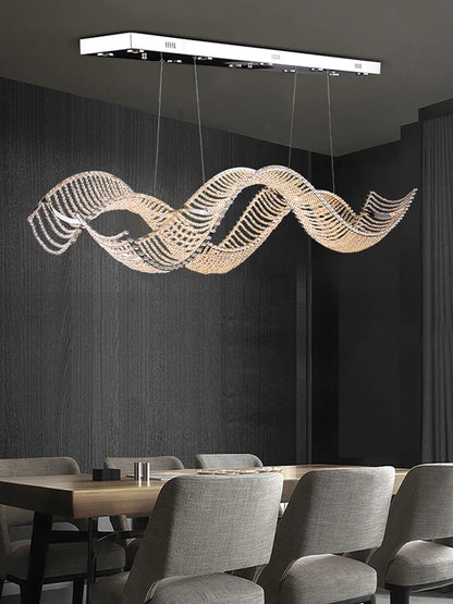 Modern Art Wave Ceiling Chandeliers