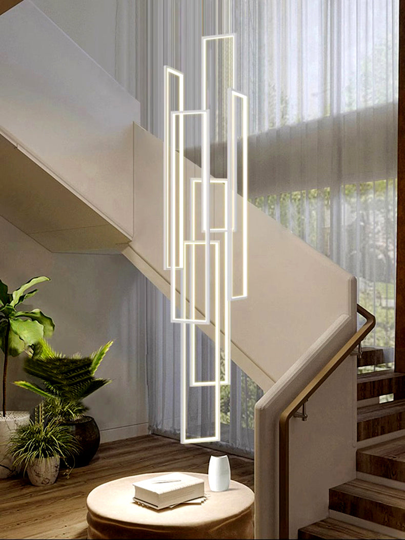 Modern Ring Stairs LED Pendant