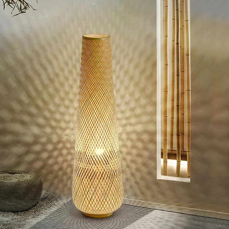 Bamboo Floor Lamp - Japanese Style