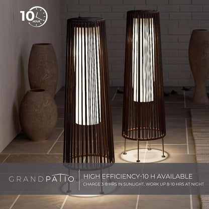 Grand Outdoor All-Weather Wicker Lamp by Orion Lighting