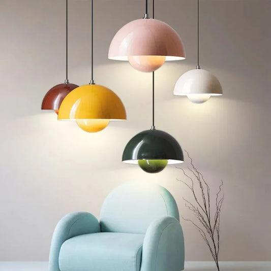 Retro Mushroom Pendant Light by Alexander Wells