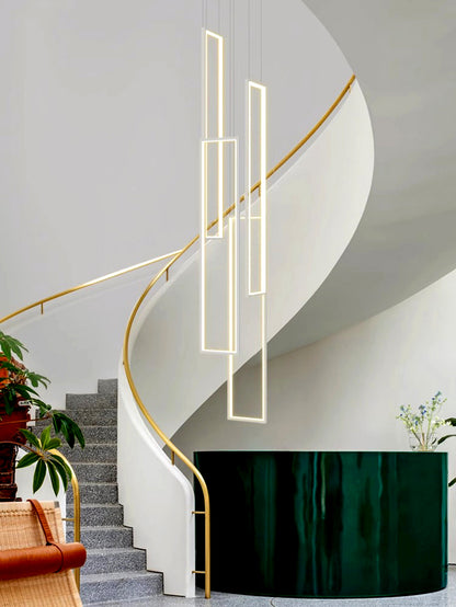 Modern Ring Stairs LED Pendant