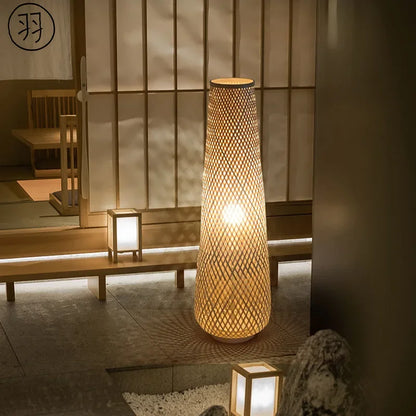 Bamboo Floor Lamp - Japanese Style