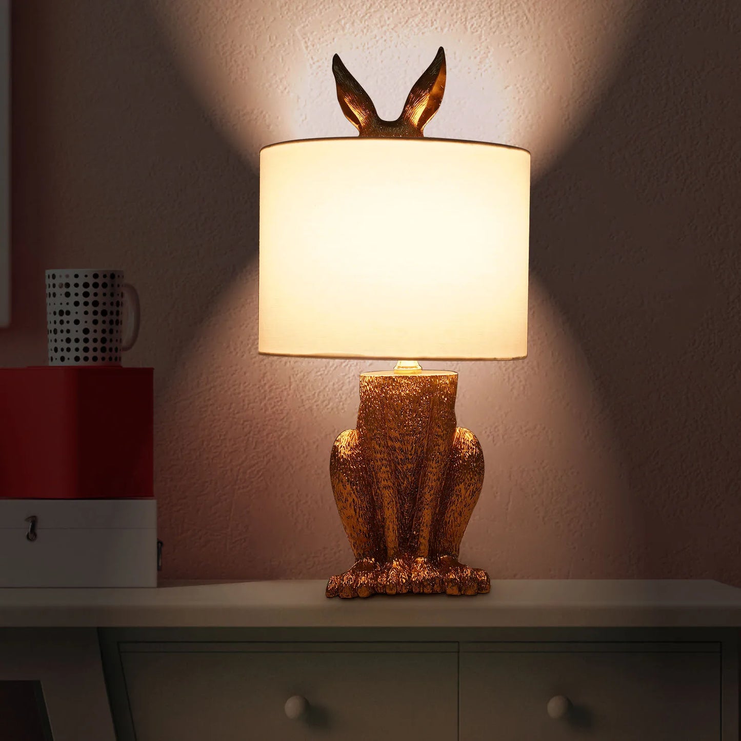 Gilded Hare Table Lamp