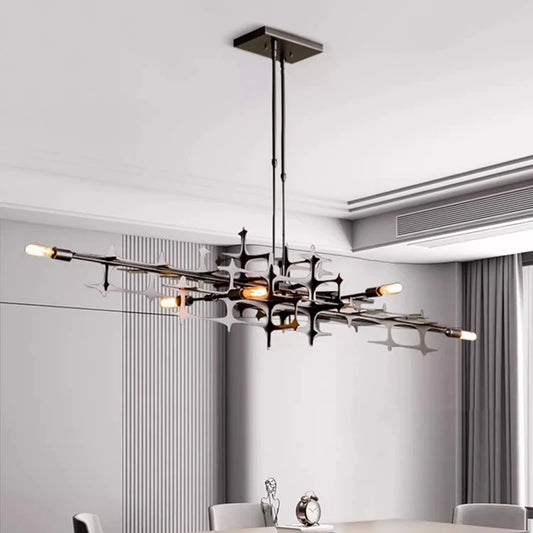 Grid Linear Suspension Chandelier Pendant Light