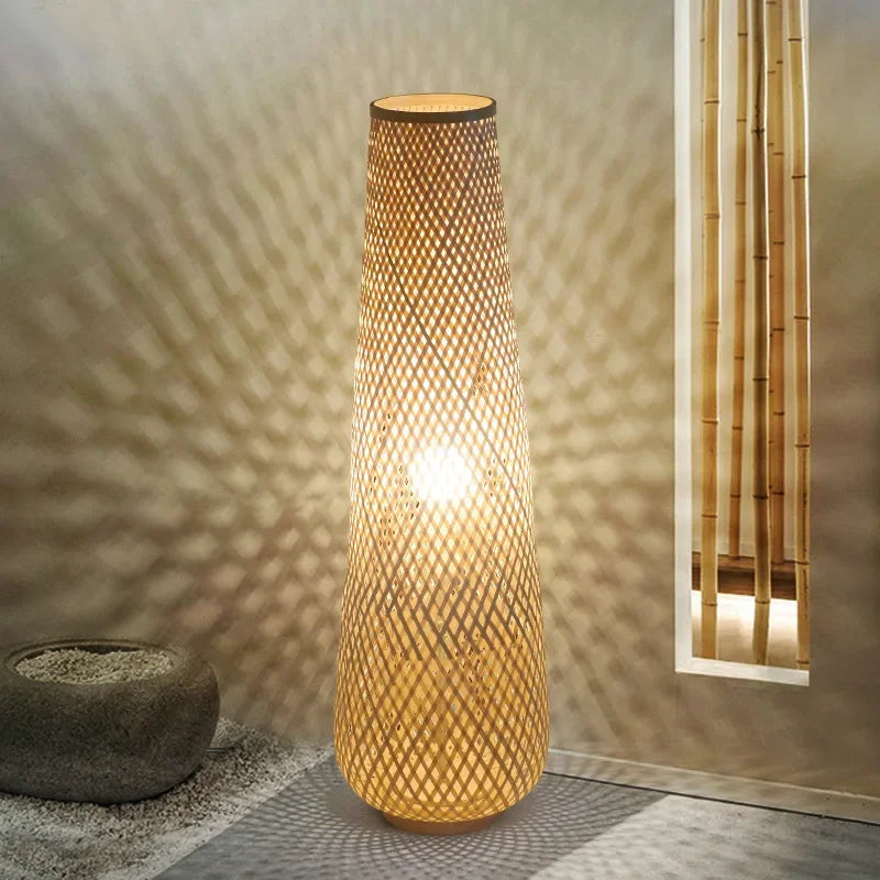 Bamboo Floor Lamp - Japanese Style