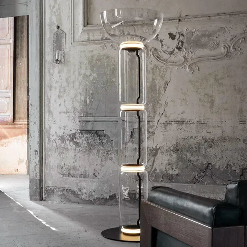 Nordic Glass Shade Floor Lamp