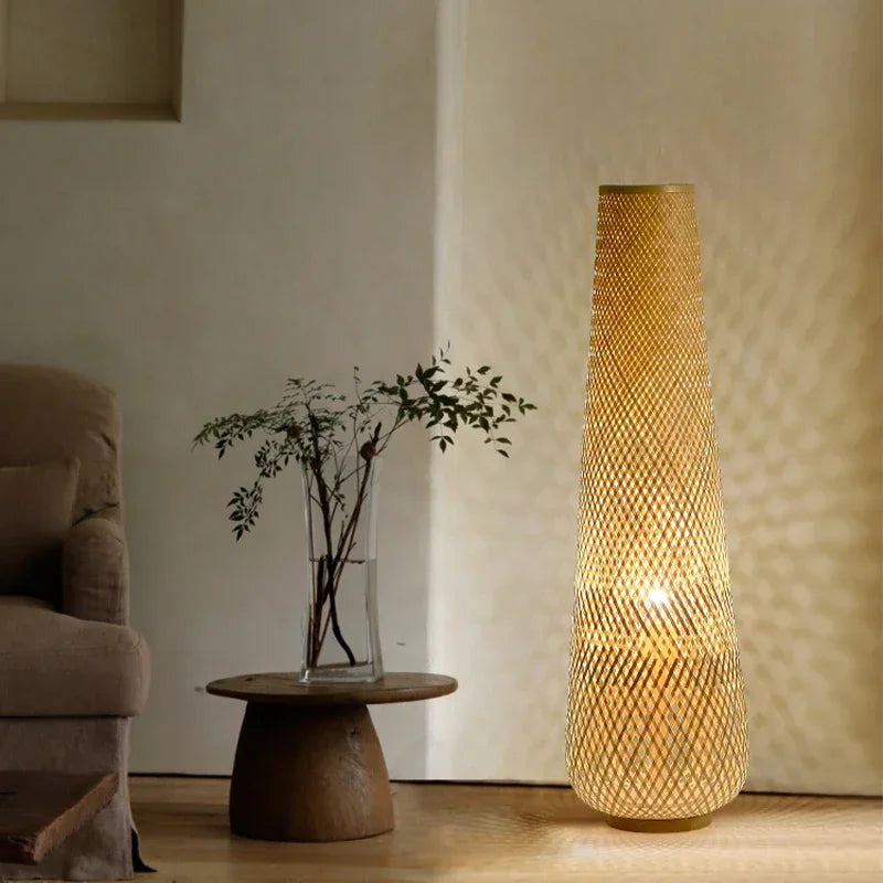 Bamboo Floor Lamp - Japanese Style