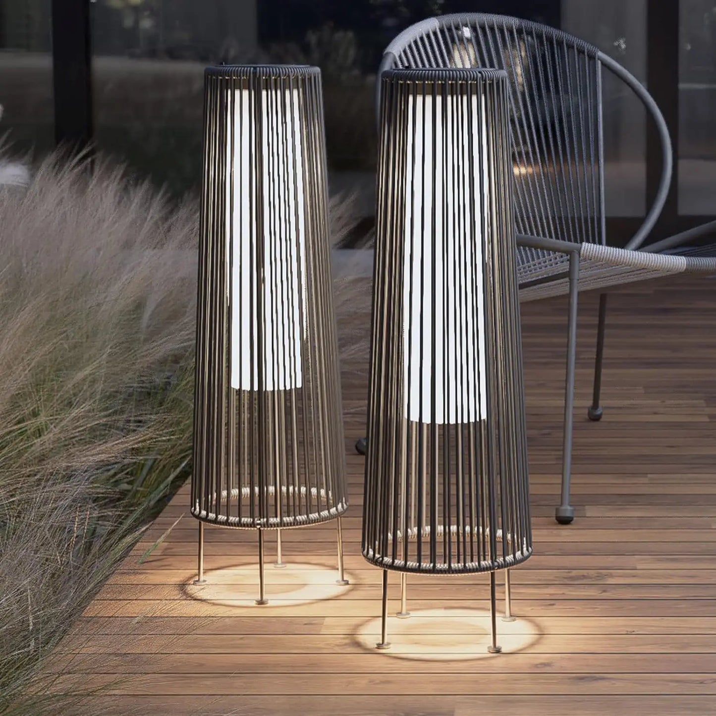 Grand Outdoor All-Weather Wicker Lamp by Orion Lighting