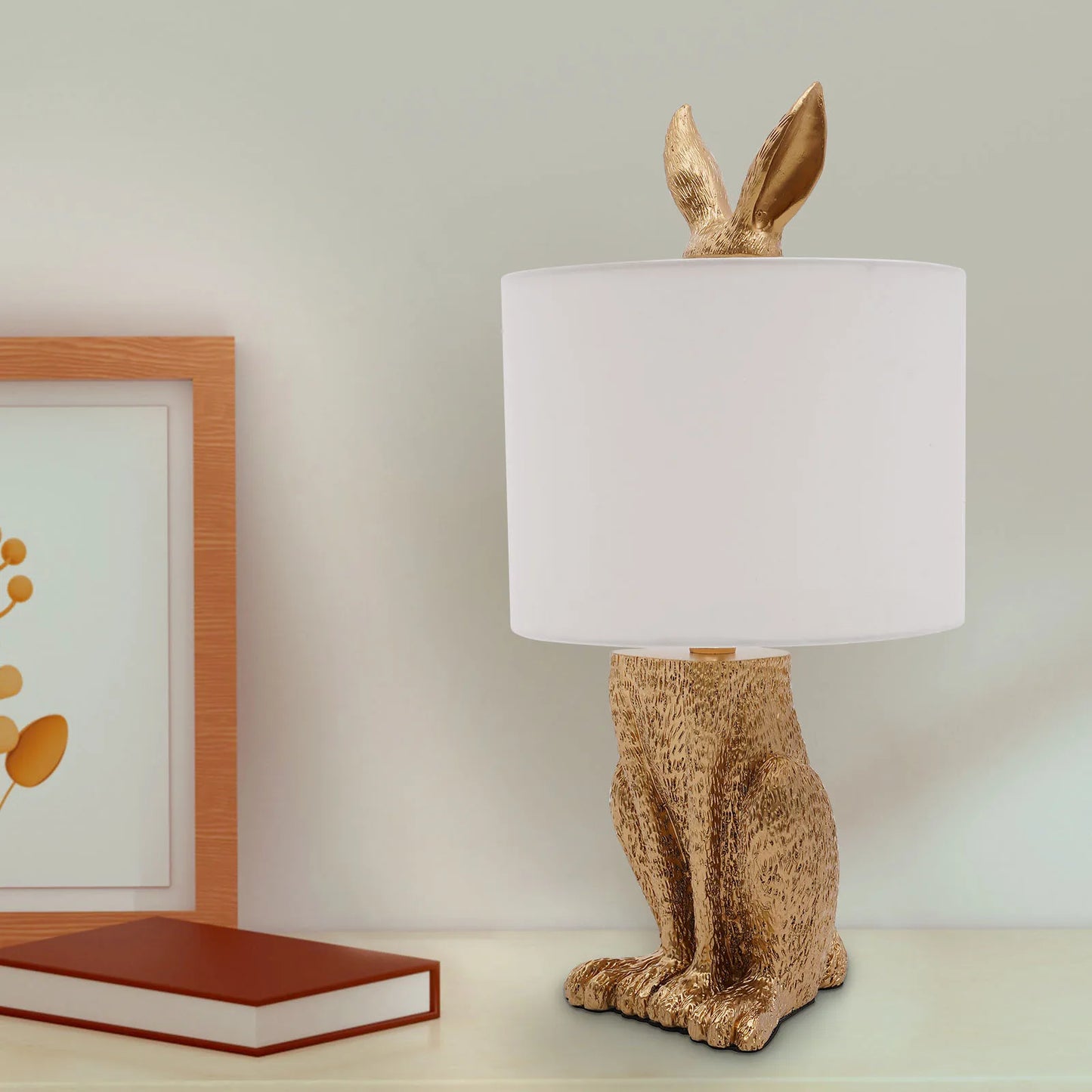 Gilded Hare Table Lamp