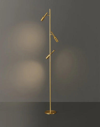 Minimalist Brass Floor Lamp