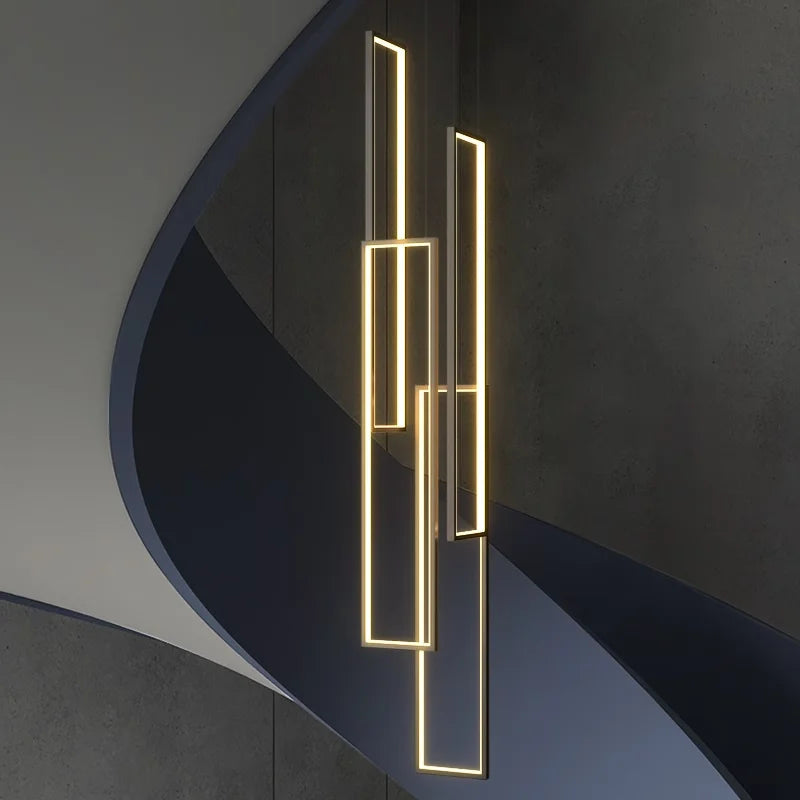 Modern Ring Stairs LED Pendant