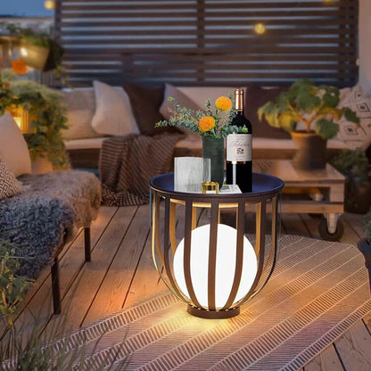 Lumina Waterproof Outdoor LED Table Lights and Stands