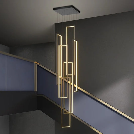 Modern Ring Stairs LED Pendant