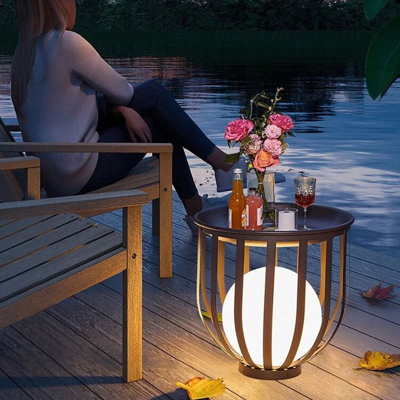 Lumina Waterproof Outdoor LED Table Lights and Stands