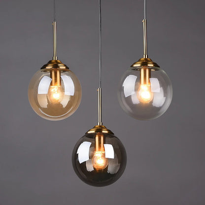 Nordic Creative LED Glass Pendant Lamp