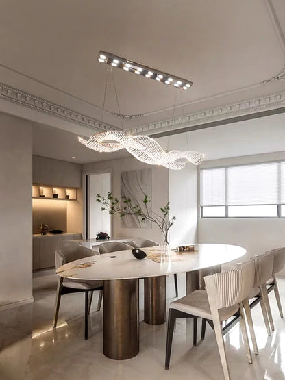 Modern Art Wave Ceiling Chandeliers