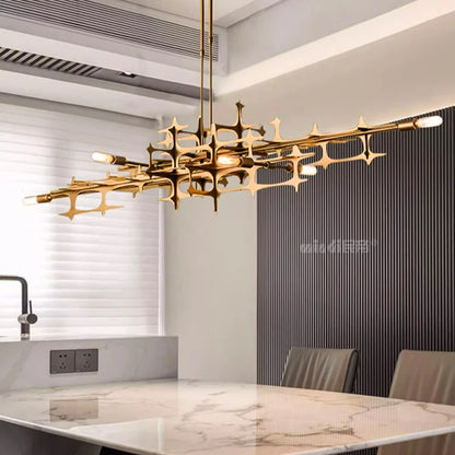 Grid Linear Suspension Chandelier Pendant Light