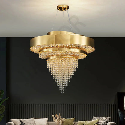 Large Modern Crystal Chandelier