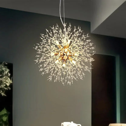 Modern Nordic Dandelion Crystal Chandelier