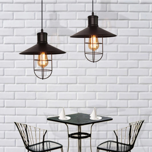 Vintage Pendant Light - Industrial Retro