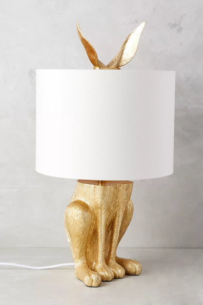 Gilded Hare Table Lamp